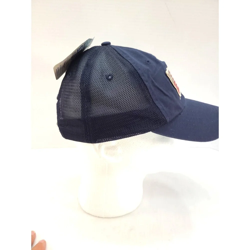 Panama Jack Slideback Baseball Cap U.S. Flag Blue One Size Embroidered